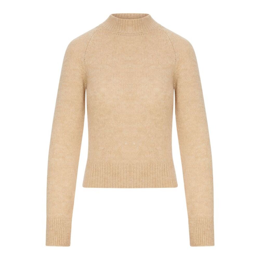Dries Van Noten Women Cropped Mohair Sweater With High Neck
